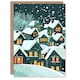 image 1 of Winter Snow Houses Glowing Windows Blank For Him Or Her Art Xmas Festive Christmas Card
