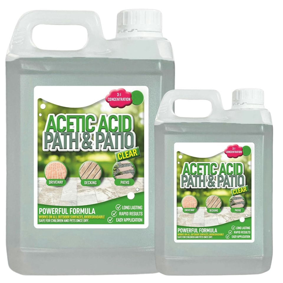 image 1 of 2 x 2.5 Litres Strong Garden Acetic Acid Vinegar Concentrated Outdoor Cleaner