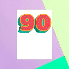 90 Dots Greetings Card