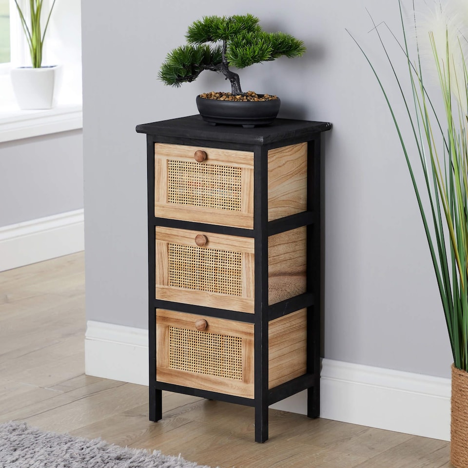 image 1 of Solid Wooden Storage Chest Of Drawers Organiser Rustic Fully Assembled | Multi