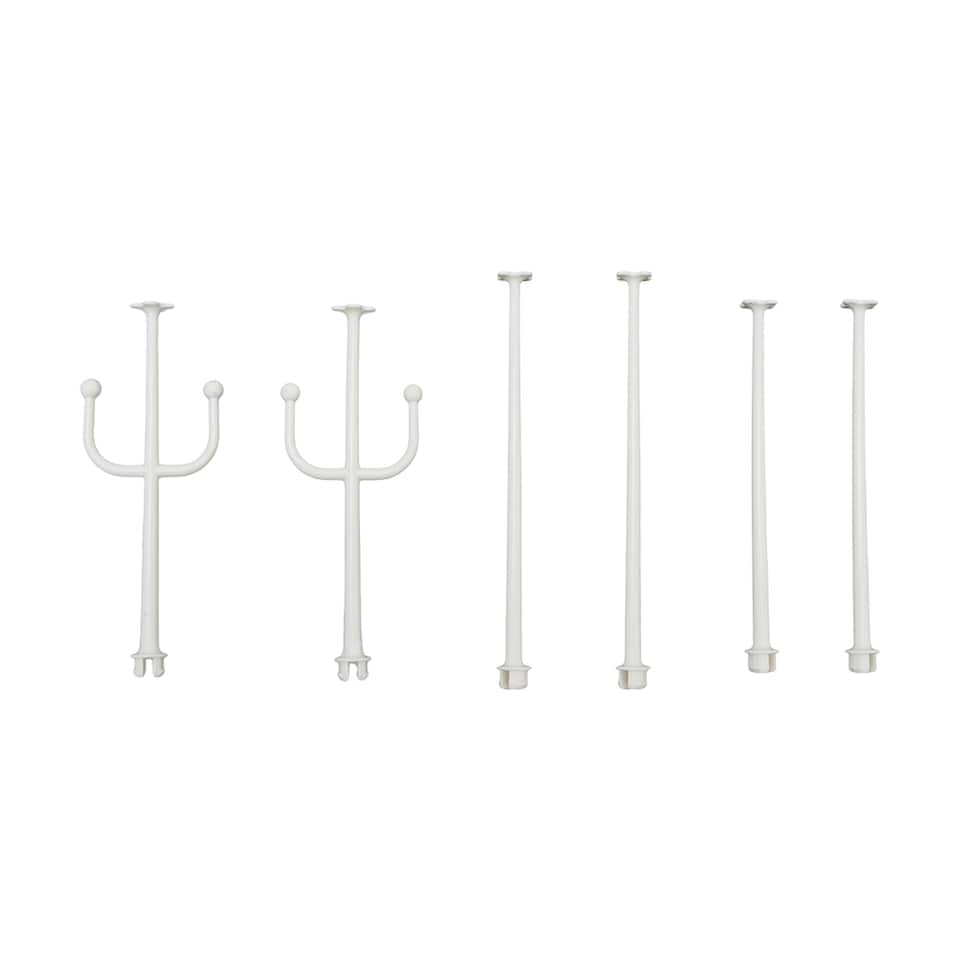 image 1 of Living and Home Baby Bottle Drying Rack Storage Box with Dual Flip-Up Covers | Grey