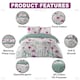 image 3 of VELVETIO Daphne Complete Duvet Cover Set with Fitted Sheet Cosy Quilt Coverlet Multi | King