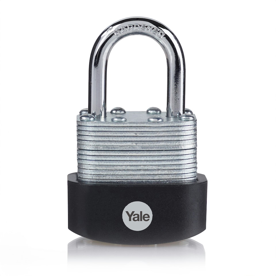 image 1 of YALE LAMINATED STEEL PADLOCK 40MM (PACK OF 3)
