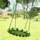 image 8 of AIYAPLAY Kid Nest Swing Seat, 60cm Diameter Round Saucer Swing Set, Black