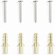 image 6 of 19 mm Extendable Metal Curtain Pole Rods - White (Spiral Finials, 70-120 cm)