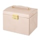 image 1 of Living and Home Multi-Function Faux Leather Jewellery Storage Box with Drawers