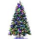 image 3 of COSTWAY 7FT Pre-lit Artificial Christmas Tree w/ 450 LED Lights Green