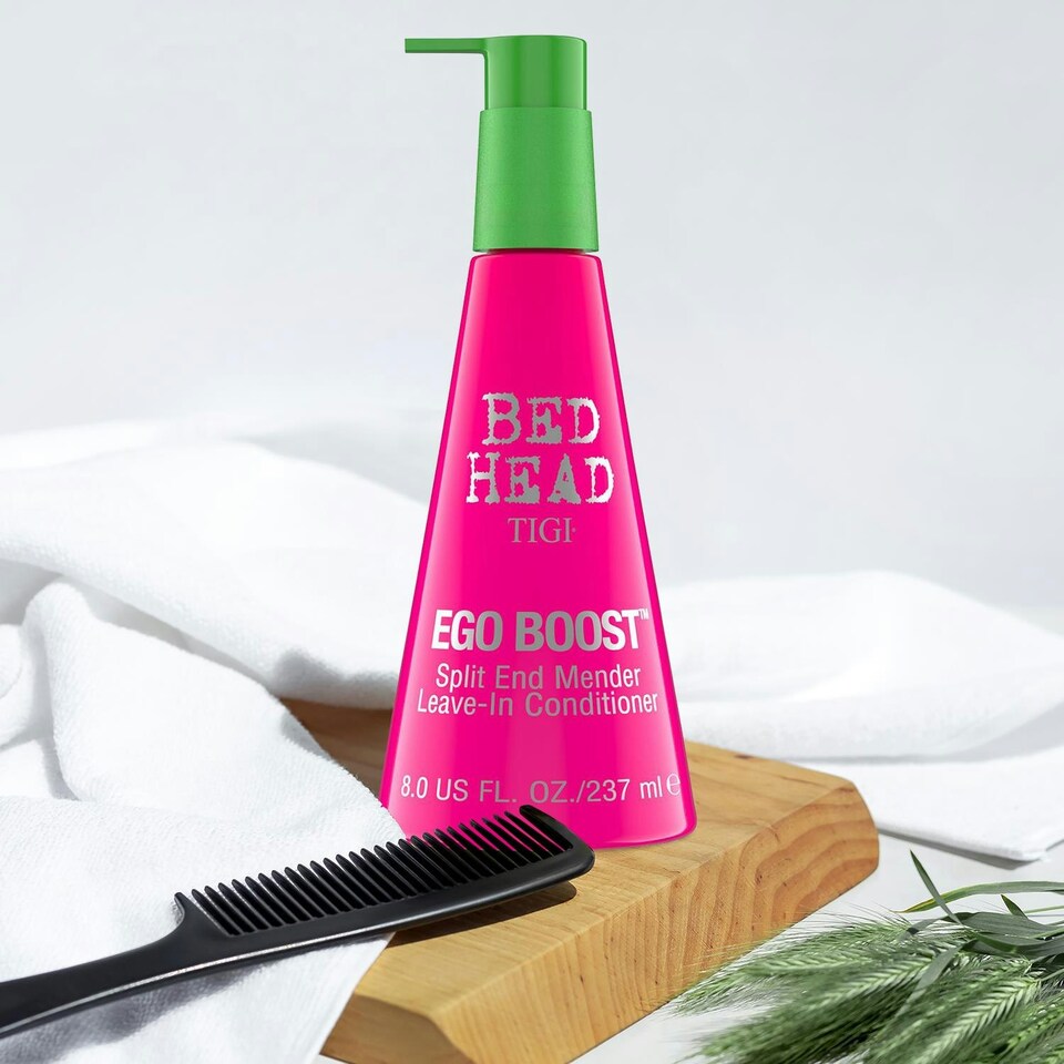 image 1 of Bed Head by TIGI Ego Boost Leave In Hair Conditioner for Damaged Hair 237ml, 2pk