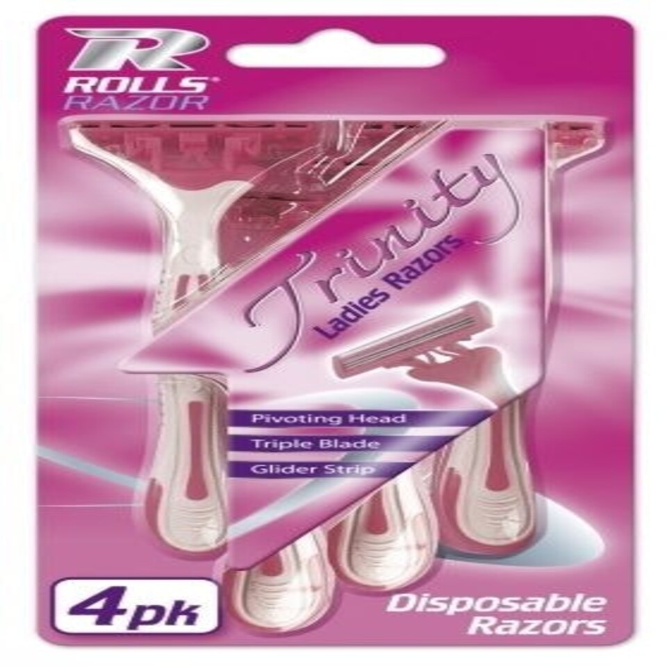 image 1 of Pack of 4 Trinity Ladies Disposable Razors