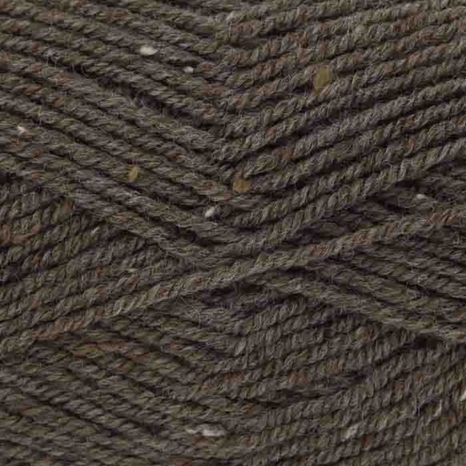 King Cole Brown Fashion Aran 400 Yarn (Value Pack 3 x 400g Balls) For Crochet, Knitting - 725m per ball