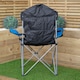 image 9 of Luxury Padded High Back Folding Outdoor, Camping, Fishing Chair in Blue