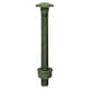 image 1 of Timco - Carriage Bolts Hex Nuts & Form A Washers - Dome - Exterior - Green (Size M10 x 150 - 10 Pieces)