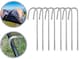 image 10 of Galvanised Heavy Duty Steel Metal Ground Stakes Camping Tent Gazebo Marquee Pegs | Silver