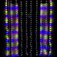 image 3 of 2.1m 300 LED Indoor Outdoor Party Curtain Christmas Lights in Multi-Coloured