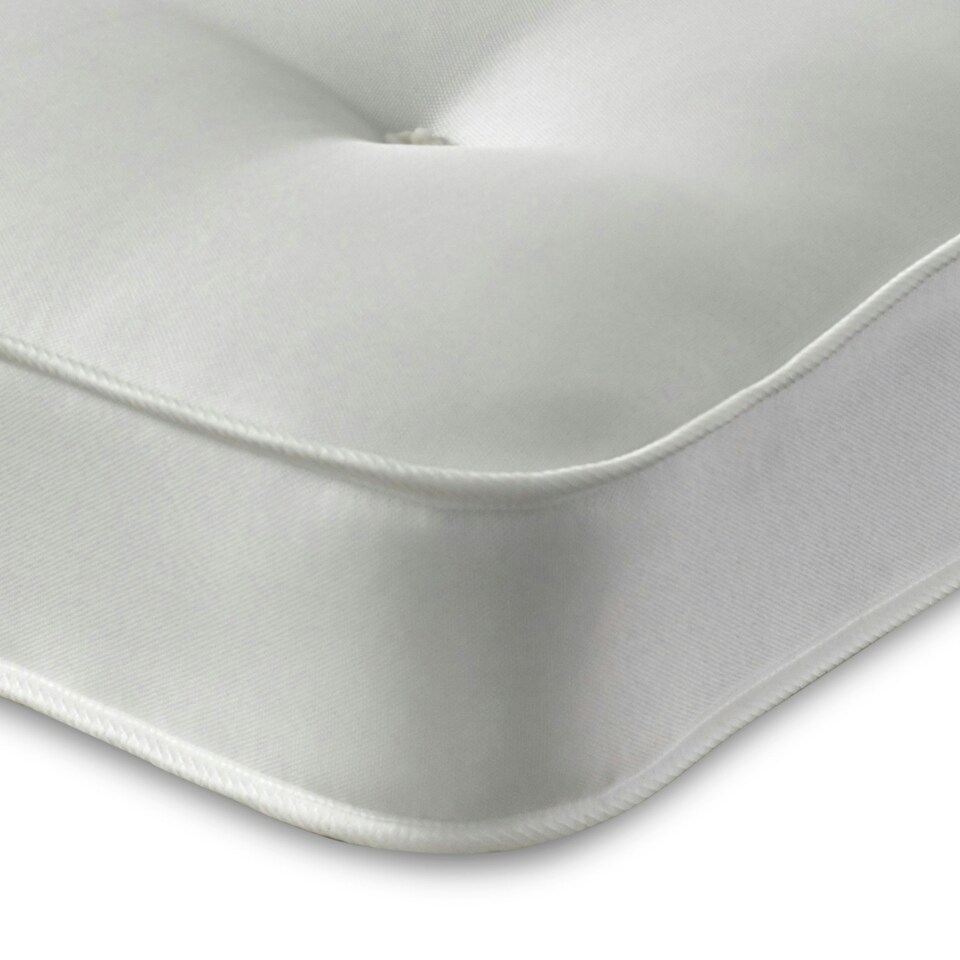 image 1 of Double-Sided Tufted Innerspring Mattress - 17cm Deep, Medium Comfort | White | Small Single
