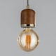 image 4 of BHS Seth Single Pendant | Brown | Oak | 1