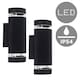 image 3 of ValueLights Ryston Pair of Black Outdoor Wall-Up Down Light