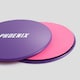 image 4 of Phoenix Fitness Dual Sided Gliding Discs Pink | Pink