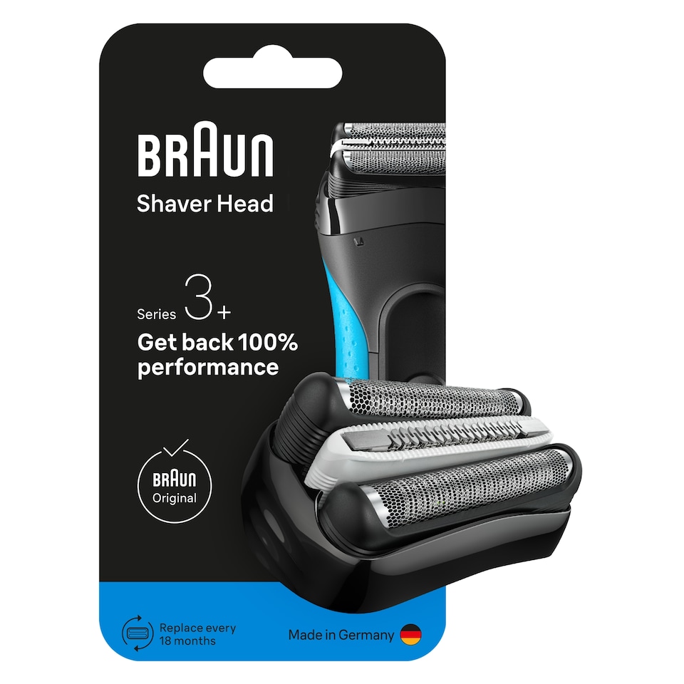 image 1 of Braun Series 3+ Electric Shaver ORIGINAL Replacement Head, 32B