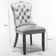 image 10 of Romsey Set of 2 Modern Velvet Dining Chairs with Knocker Ring