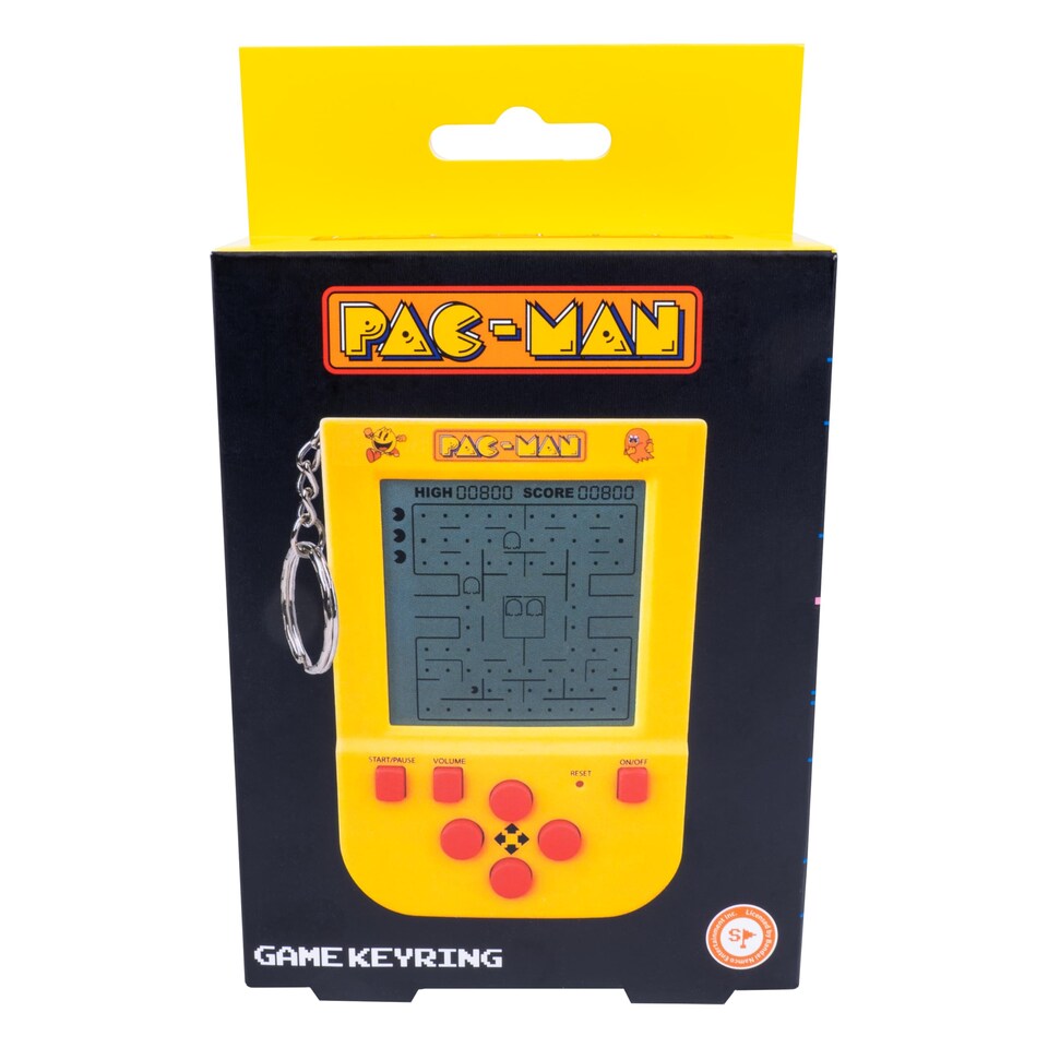 image 1 of PAC-MAN Mini Arcade Keychain LCD Handheld Game with Original Sounds