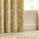 image 3 of Wylder Floral Jacquard Gold Eyelet Curtains 229 x 137cm