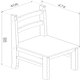 image 4 of Corona Grey, Solid Pine Chairs (Pair) Grey
