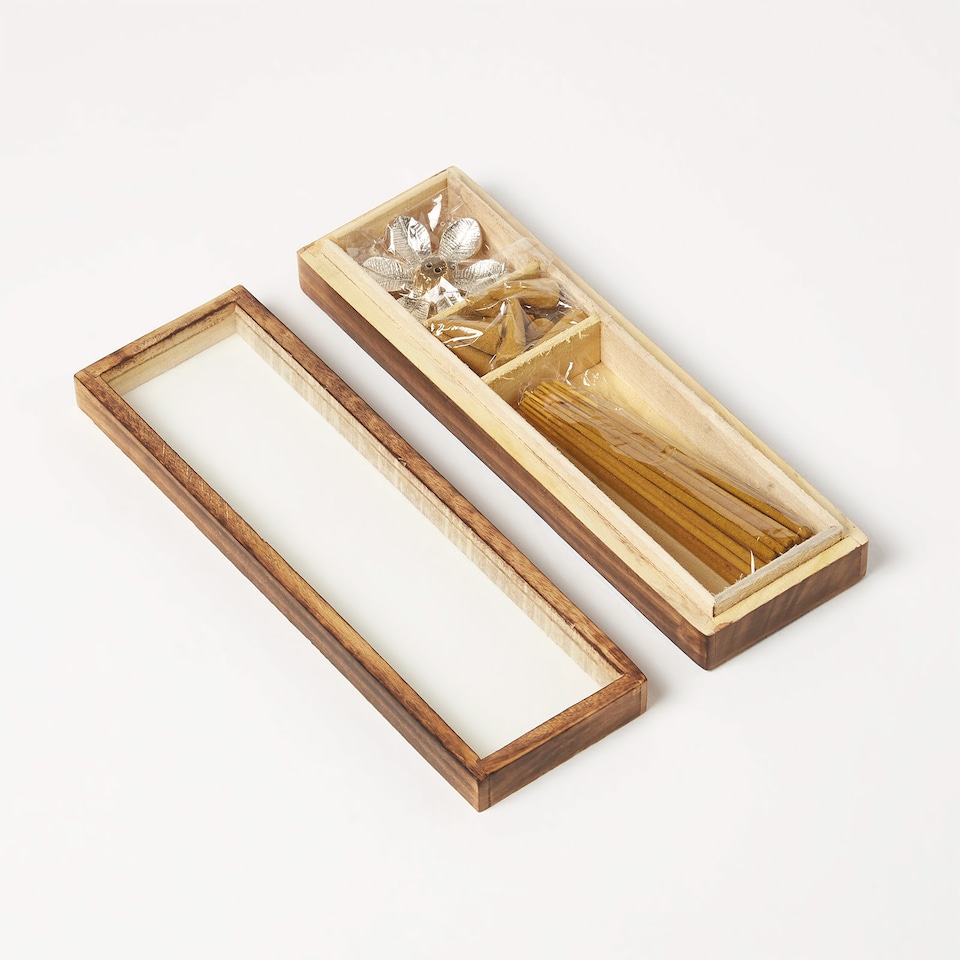 image 1 of Homescapes Zen Incense Gift Set – Sandalwood & Iris