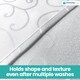 image 4 of 10pcs White Christmas Napkins Cloth Dinner Table Napkins - 20 x 20 Inch