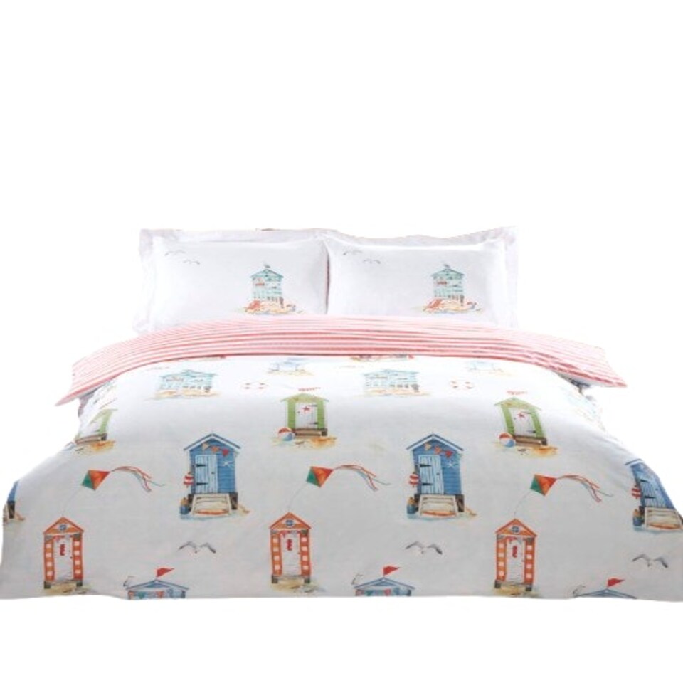 image 1 of Padstow Polyester Duvet Cover Set with Pillowcase Multi | Double