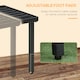 image 5 of Outsunny Garden Side Table Coffee Table with Umbrella Hole for Patio Balcony