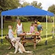 image 10 of COSTWAY 300 x 300 cm Pop up Canopy Tent With Sidewall Blue