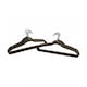 image 2 of Pack of 20 Grey Non-Slip Space Saving Velvet Clothes Garment Coat Suit Hangers
