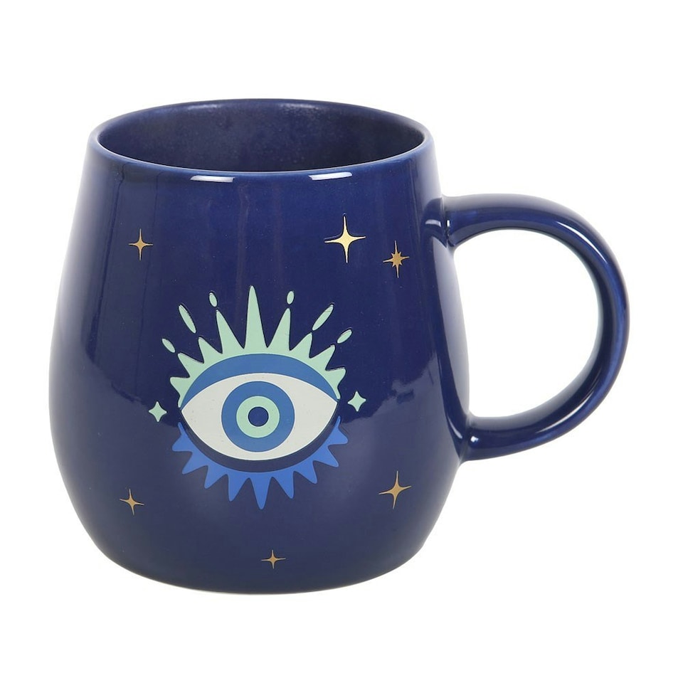image 1 of Something Different All Seeing Eye Heat Changing Mug - Blue - One Size