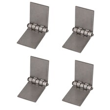 4 Pack Solid Drawn Steel Butt Hinge Extra Heavy Duty Industrial 50x137mm Silver