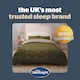 image 8 of Silentnight Coverless Duvet and Pillowcase Set, Seersucker - Olive Natural | Green | Olive | Double