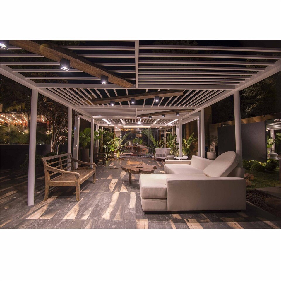 image 1 of Tami LED Outdoor Surface Mounted Ceiling Light Dark Grey IP54