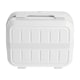 image 2 of Living and Home Lightweight Portable Hard Shell Travel Cosmetic Case White | Personal Item