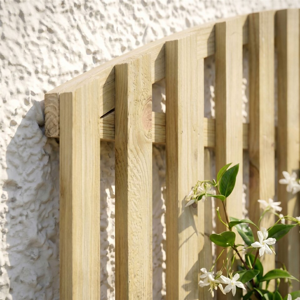 image 1 of Premier Florence Wooden  W:6ft x H:4ft Trellis Fence Panel Topper Screen (Pack of 5)