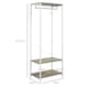 image 3 of HOMCOM Coat Rack, 2-in-1 Clothes Stand with Shoe Storage for Hallway, Grey
