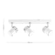 image 7 of ValueLights 3 Way Gloss White and Polished Chrome Straight Bar Ceiling Spotlight - with 3 x 5W Cool White GU10 LED Bulbs | White