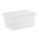 image 4 of Wham Crystal 5 x 11L Stackable Plastic Storage Boxes with Lids Clear Clear