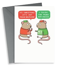 Funny Rats Christmas Card
