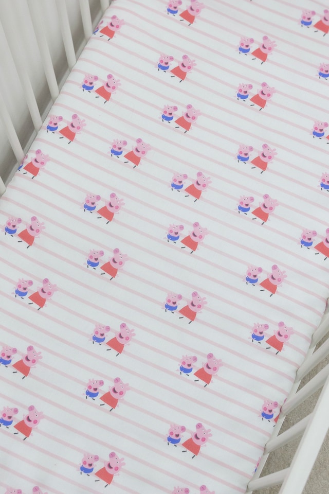 image 1 of Peppa Pig Lullabies Two Pack Cot Bed Fitted Sheets