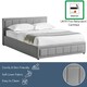 image 7 of Vida Designs Vanita 5ft King Size Ottoman Bed Storage Fabric Upholstered, Light Grey, 150 x 200cm