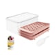 image 1 of Mini Sphere Ice Cube Tray x 2 and Holder Pink