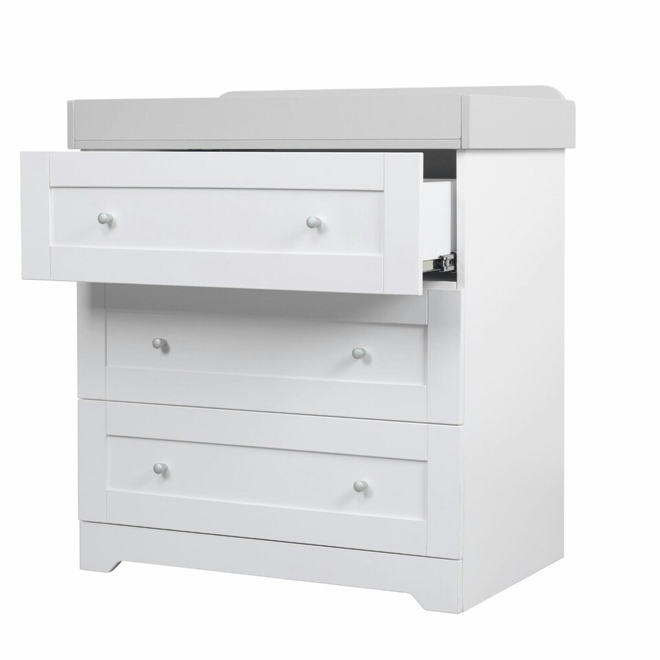 image 1 of Tutti Bambini Rio Chest Changer - White/Dove Grey