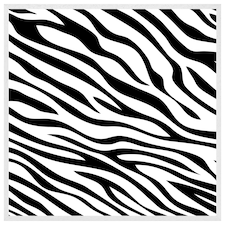 Zebra print (Picture Frame) White | XL