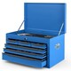 image 1 of COSTWAY Steel Tool Box Tool Chest Case with 6 Drawers Blue Blue