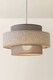 image 4 of ValueLights Weaver Pair 3 Tier Grey Ceiling Pendant Shade | Grey